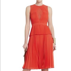 BCBG Dewi Sleeveless Pleated Dress